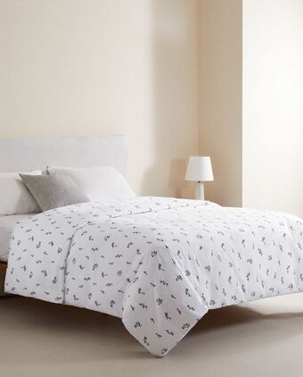 ZARA HOME Capa de edredão estampado ramos promoção