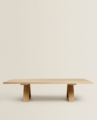 ZARA HOME Mesa de centro carvalho promoção