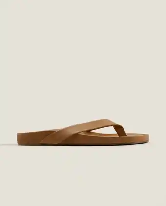 ZARA HOME Sandália de pele promoção