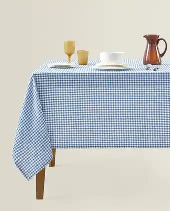 ZARA HOME Toalha de mesa quadrados vichy promoção