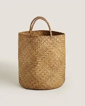 ZARA HOME Saco / cesto entrançado promoção