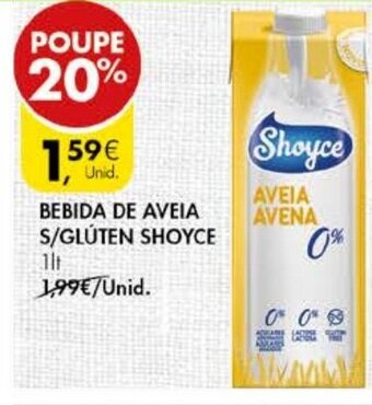 Bebida de Aveia S/Glúten Shoyce 1Lt