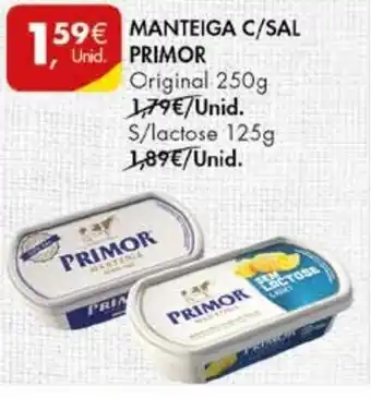 Pingo Doce Manteiga C/Sal Primor Original 250g promoção