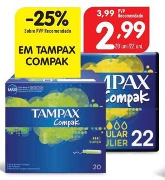 Minipreço Absorvente tampax promoção