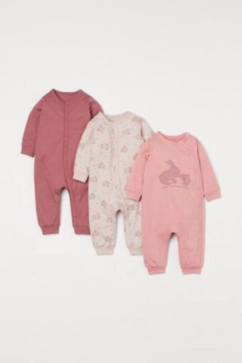 H&M Pijamas em algodão, pack de 3 promoção