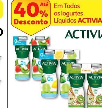 Auchan Bifidus líquido activia promoção