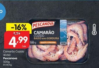Minipreço Camarão cozido pescanova promoção