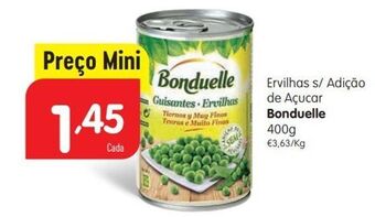 Minipreço Ervilhas verdes bonduelle promoção