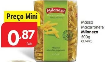 Minipreço Macarrão milaneza promoção