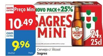 Minipreço Cerveja sagres mini promoção