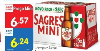 Minipreço Cerveja sagres mini promoção