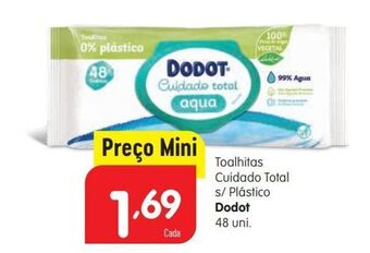 Minipreço Toalhas umedecidas dodot promoção