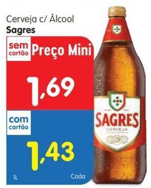 Minipreço Cerveja sagres promoção