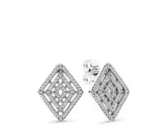 Pandora Brincos geometric lines promoção