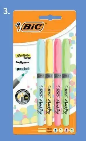 Toys R Us Bic - pack 4 marcadores fluorescentes pastel promoção