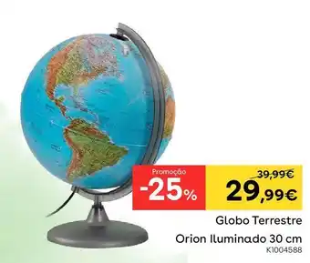 Globo terráqueo orion iluminado 30 cm