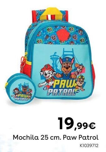 Patrulha pata - mochila 25 cm