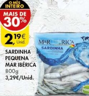 Pingo Doce Sardinha Pequena mar Ibérica 800g promoção