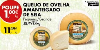 Pingo Doce Queijo de Ovelha Amanteigado de Seia promoção