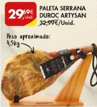 Pingo Doce Paleta Serrana Duroc Artysan promoção