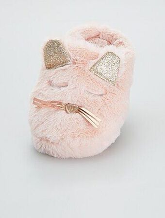 Kiabi Pantufas tipo chinelas com gato promoção