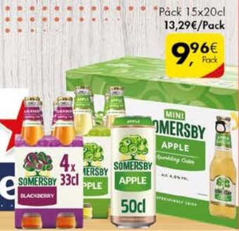 Pingo Doce Somersby Mini Pack 15x20cl promoção