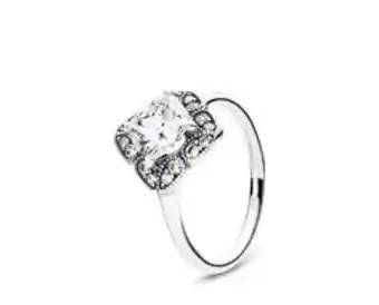 Pandora Anel crystallised floral fancy promoção