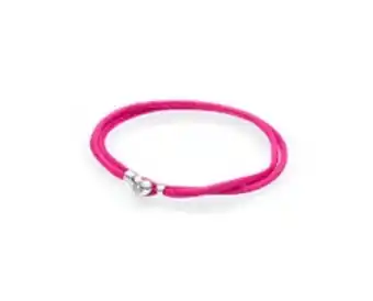 Pandora Pulseira da amizade em cordão cor-de-rosa promoção