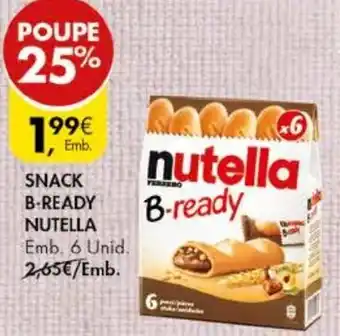 Pingo Doce Snack B-Ready Nutella promoção