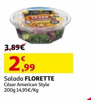 Auchan Salada césar american style florette promoção