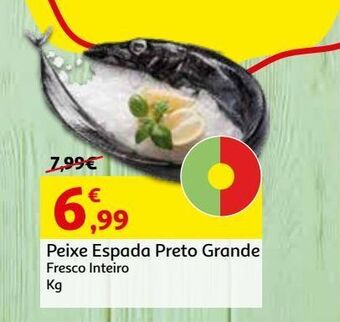 Auchan Peixe espada preto grande:fresco inteiro kg promoção