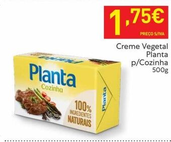 Recheio Margarina vegetal planta promoção