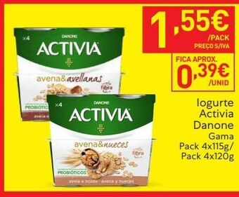 Recheio Iogurte activia promoção