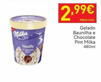 Recheio Gelados milka promoção