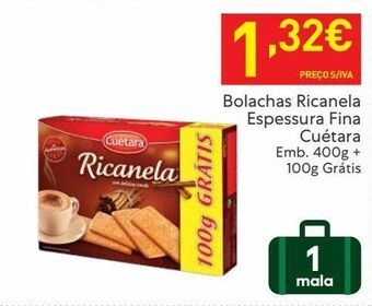 Recheio Biscoitos cuétara promoção