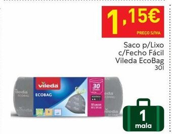 Recheio Sacos de lixo vileda promoção