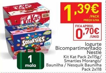 Recheio Iogurte nestlé promoção