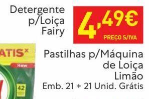 Recheio Detergente fairy promoção