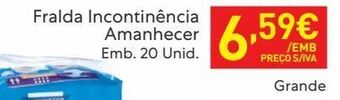 Recheio Incontinência amanhecer promoção