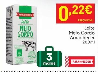 Recheio Leite amanhecer promoção