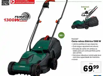 Lidl Cortador de grama elétrico parkside promoção