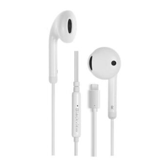 Auriculares blackview type-c com microfone branco