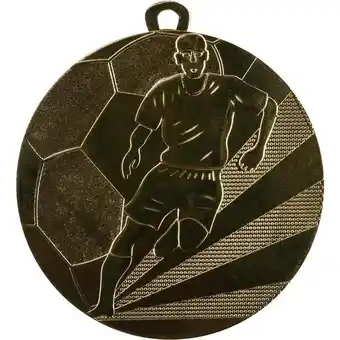 Decathlon Medalha futebol 50 mm ouro promoção