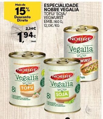 Continente Bom dia Comida vegetariana nobre promoção