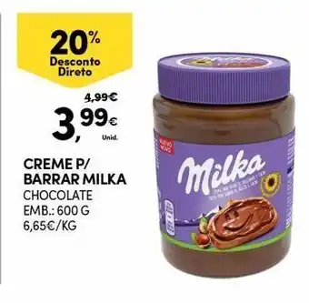 Creme de chocolate milka