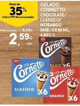 Continente Bom dia Cornetto promoção