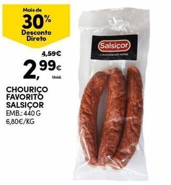 Continente Bom dia Chouriço promoção