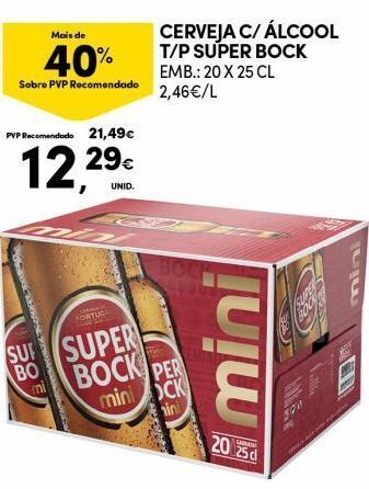 Continente Bom dia Cerveja super bock promoção