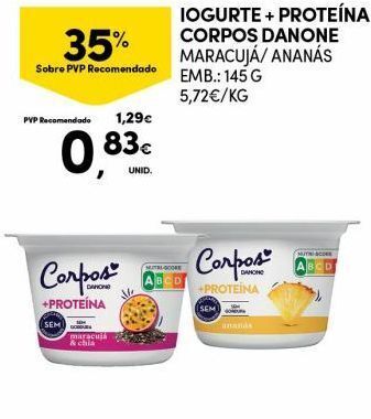 Iogurte corpos danone