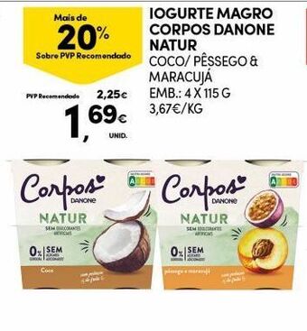Continente Bom dia Iogurte corpos danone promoção